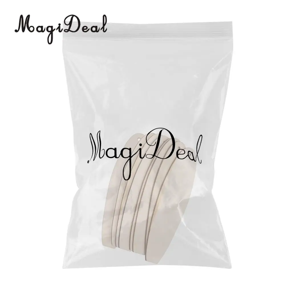 MagiDeal Handmade Natural Style 8Pcs Unfinished Wooden Surfboard Shape Crafts Cut Outs Scrapbooks DIY Halloween Festival Decor