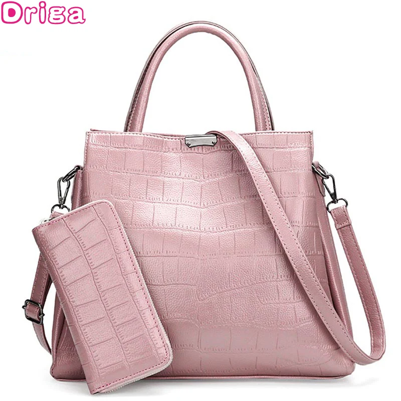 

Driga Brand Fashion Female Shoulder Bag Leather women handbag Vintage Messenger Bag luxury Crossbody Bags stone Women Bag purse