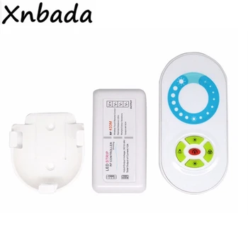 

RF Wireless Led Strip Controller/Dimmer With Wall Mounted And Touch Remote For Single Color Led Strip DC12-24V