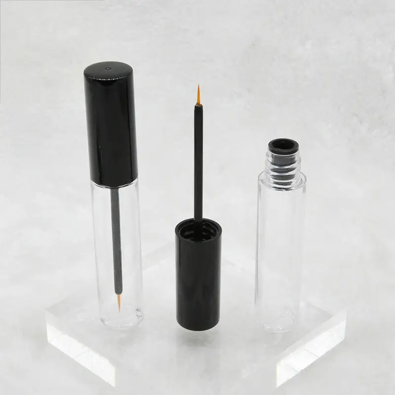 Empty Liquid Eyeliner Tube, Eyelash Growth Liquid Refillable Container, Plastic Small Sample