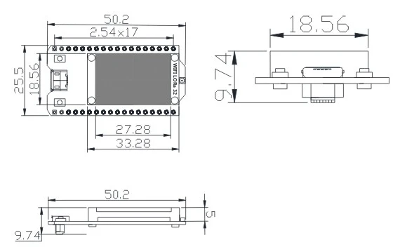 5 шт. 868 МГц/915 МГц LoRa ESP32 синий oled Wifi SX1276 модуль IOT макетная плата с антенной для Arduino электронный diy комплект