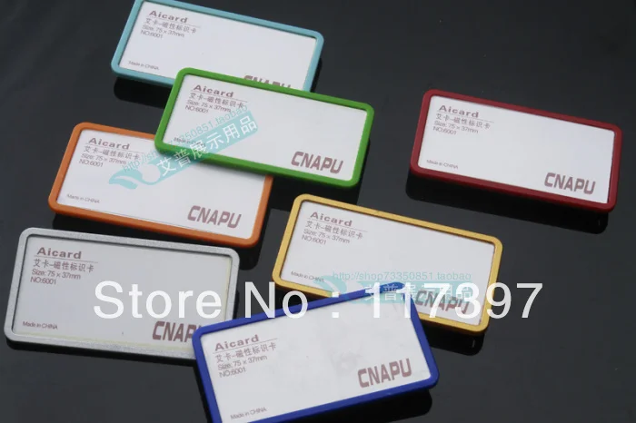 

Acrylic Name Badge with Safe Pin 75X37 20 pcs/lot