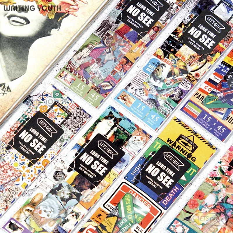 

Creative Nostalgic Movie Version Bullet Journal Stickers Scrapbooking Child Diary DIY Kawaii Stickers Supplies Stationary