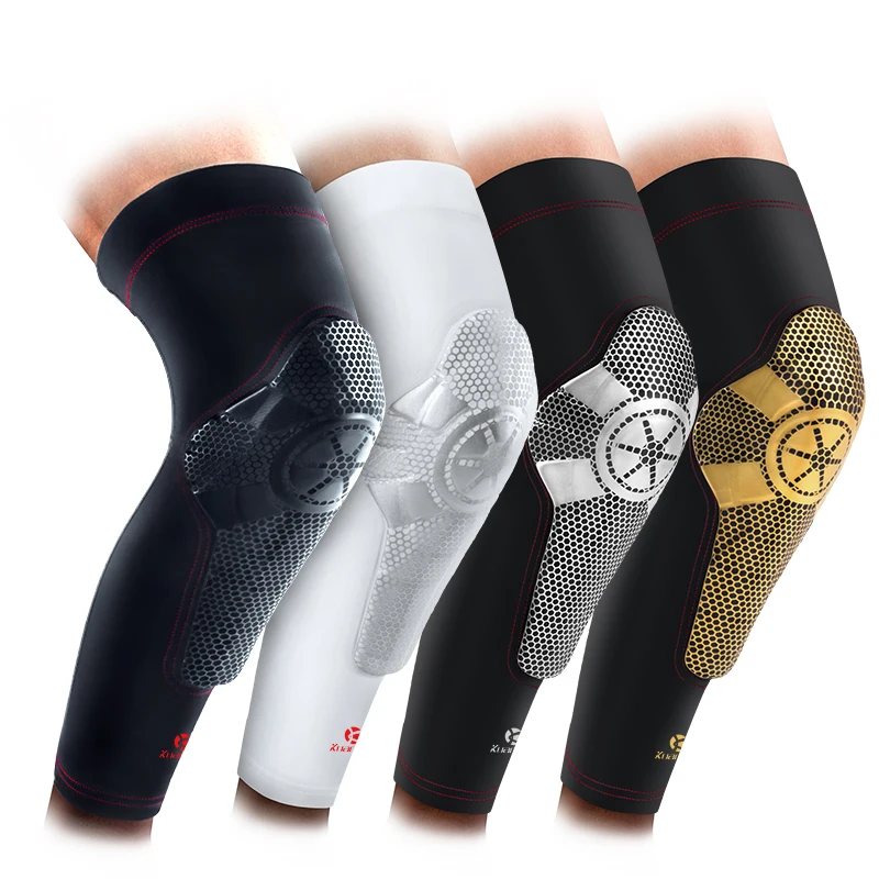 Kuangmi Crashproof Basketball Knee Pads Patella Brace Knee Support Sports Rehband Knee Sleeve Leg Warmers Cycling Knee Protector