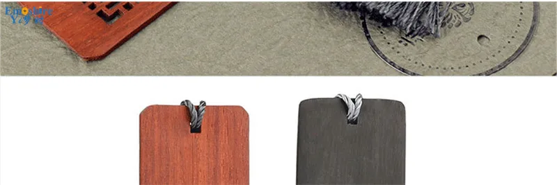 Классический redwood закладки Подарочная коробка творческий подарок ретро закладки набор деревянных закладки логотип M042