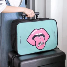 REREKAXI, модная мультяшная Женская дорожная сумка, водонепроницаемая сумка из полиэстера, сумки для багажа, сумка, переносной багаж, упаковка, кубики