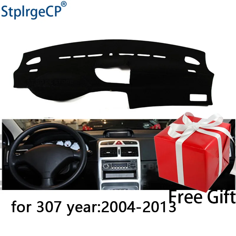 Для Peugeot 307 2004 2013 коврик для приборной панели Защитная Накладка на подушку