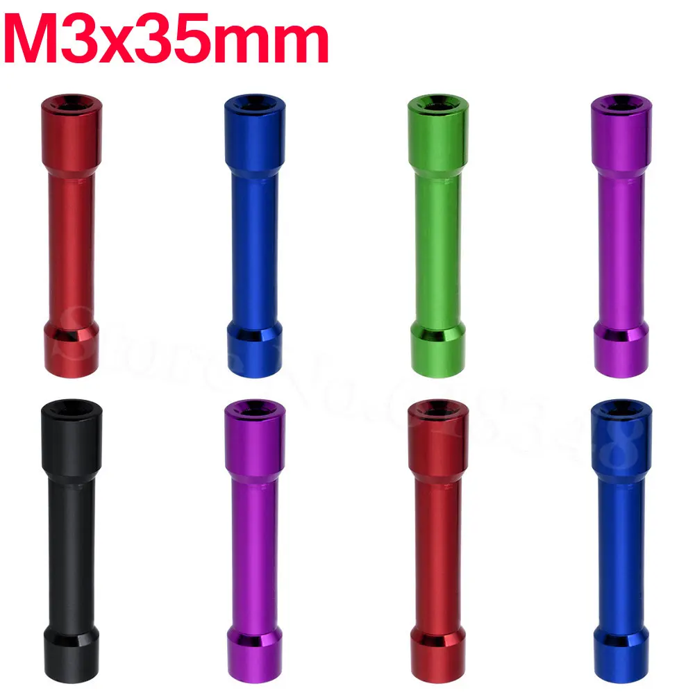 

8-pack M3x35mm Aluminum Standoffs Spacer Hex For RC Quadcopter Parts