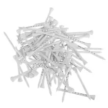 80pcs 83mm Golf Tees Wooden Professional System White Striped Digital Scale Golf Tees Accessories Golf Training Aids Hot Sale