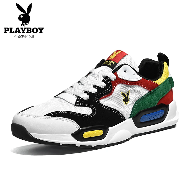 

PLAYBOY 2019 New Spring Hot Sale Boat Shoes Men Sneakers Breathable Mesh Men Casual Shoes Comfortable Soft Male Shoes PL611014
