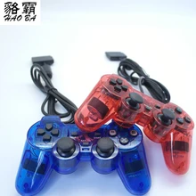HAOBA 2pcs Good quality 1 5M Wired Controller For PS2 Double Vibration Joystick Gamepad For Playstation