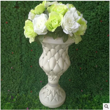 Tromba vaso Decorazione vaso di fiori colonna Roma road fase del fiore decorazione di cerimonia nuziale del commercio all'ingrosso Roma colonna strada nozze citata