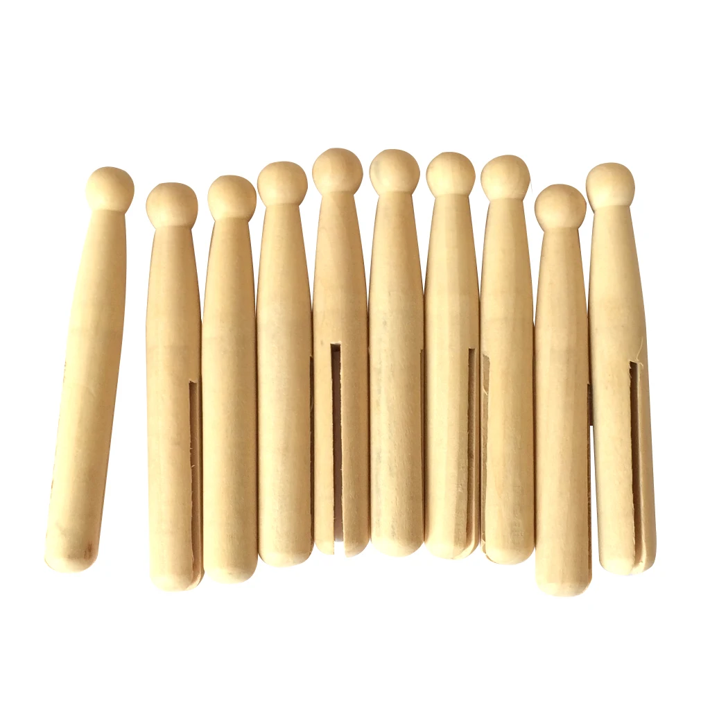 

10pcs Unfinished Wood DIY Peg Dolls Wood Craft Painted Toy Arts Sewing Crafts Peg Doll Puppet Bases Cute Dolls Wooen Home Decor