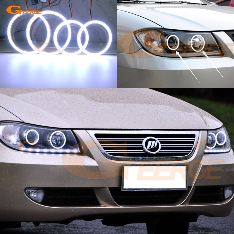 For Lifan 620 Solano 2008 2009 2010 2012 2013 2014 Excellent Ultra bright illumination COB led angel eyes kit halo rings for lifan 620 solano 2008 2009 2010 2012 2013 2014 excellent ultra bright illumination smd led angel eyes halo ring kit