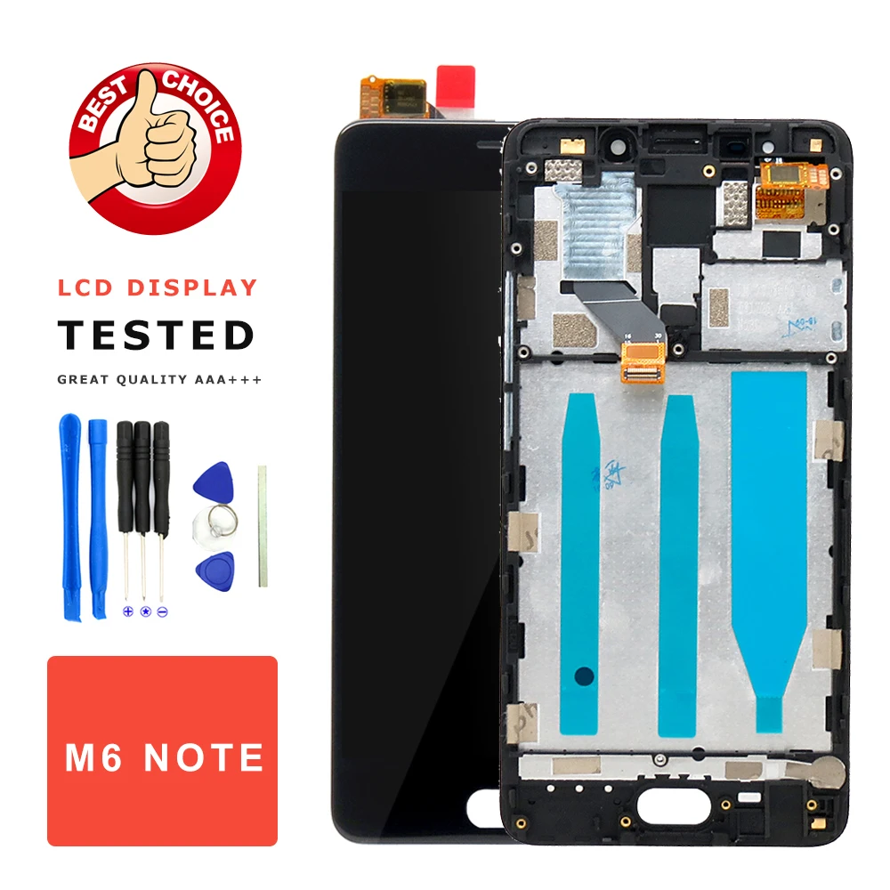 ЖК дисплей для Meizu M6 Note сменный сенсорный экран в сборе с рамкой ремонтные детали|5