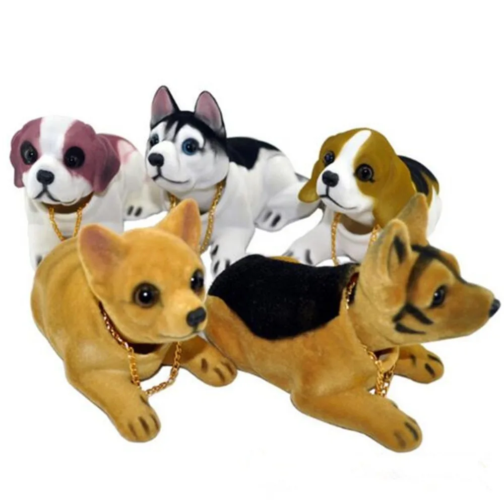 Car Ornament Nodding Dog Cute Bobble Head Toy Dog Dashboard Doll Car