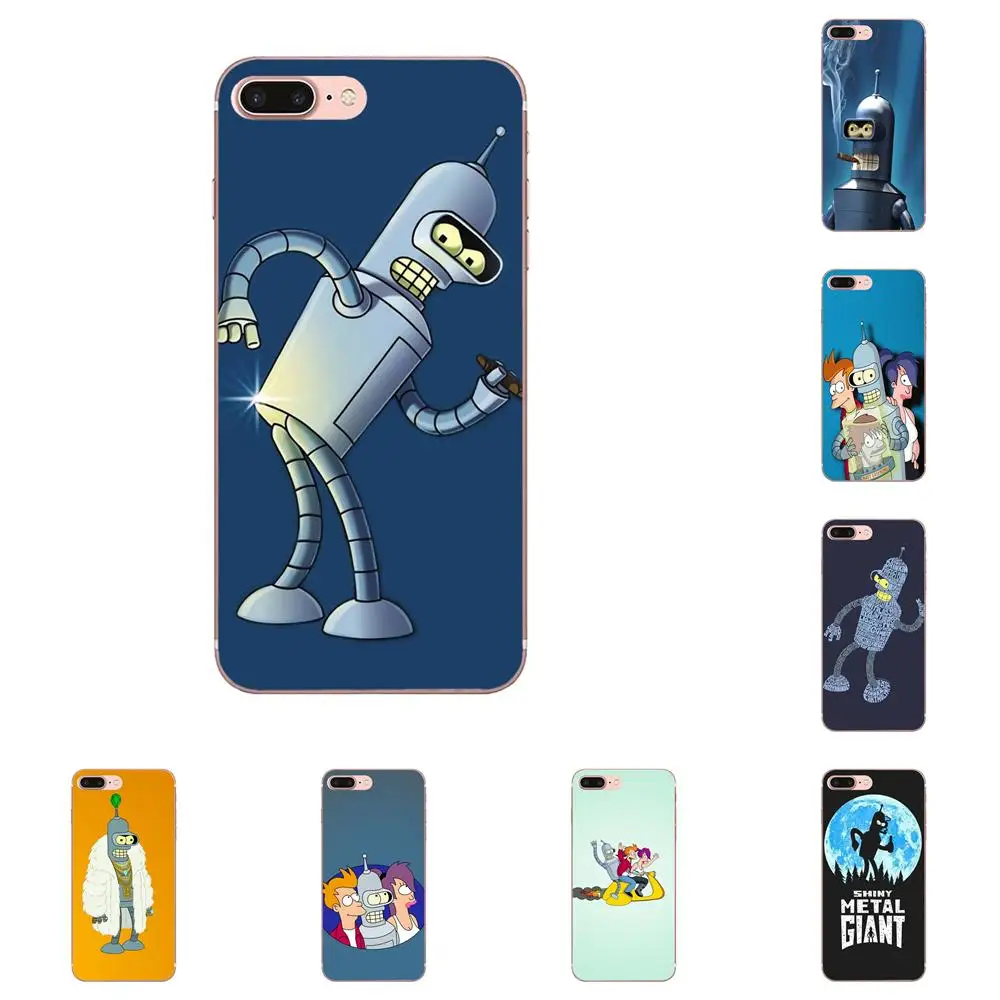 

Coque Phone Case Transparent Soft For Xiaomi Redmi Mi Note 7 8 9 SE Pro Lite Go Play Hot Futurama Bender Lovely