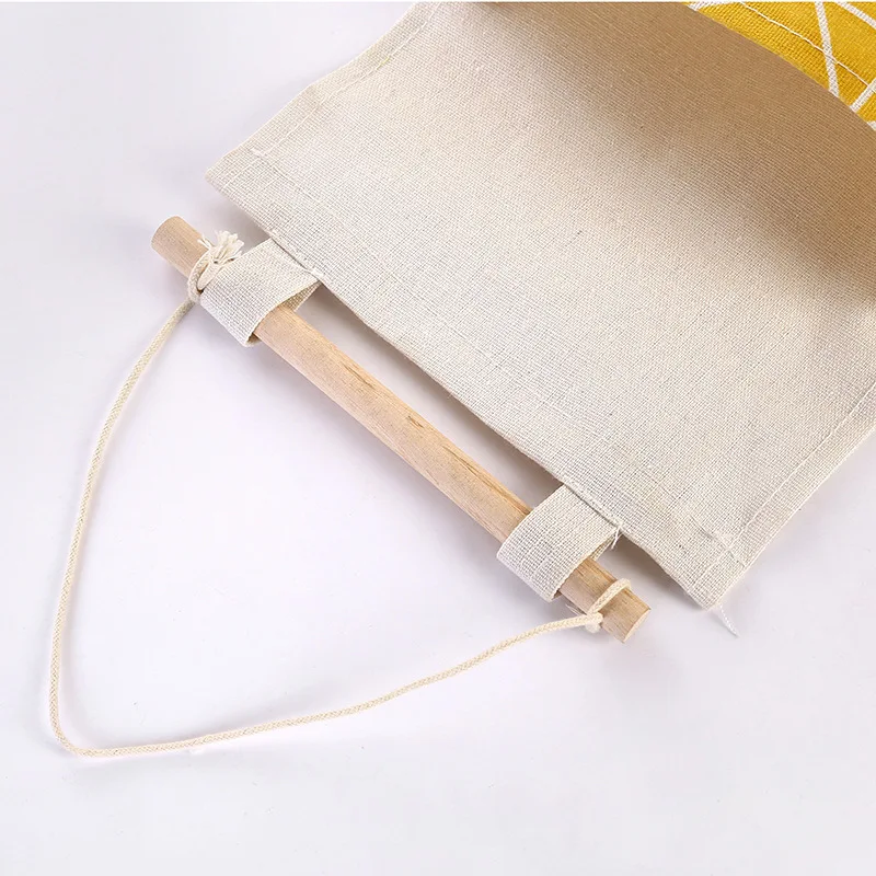 Cute Wall Sundry Cotton Line Hanging Organizer Bag Multi-layer Holder Makeup Rack Jewelry Storage Box Basket Home Decoration