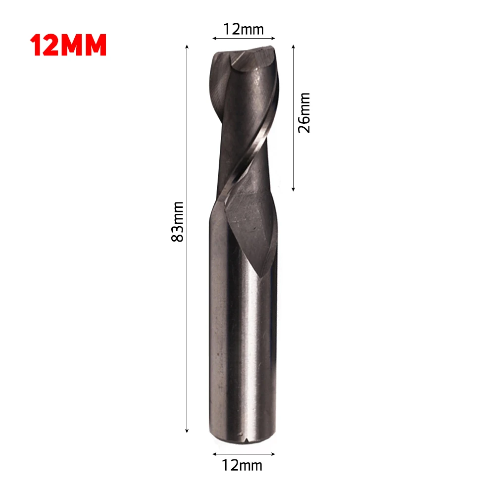 1 Pc CNC Drill Bit 2 Flute 4mm Straight Shank HSS Router Bit 4/6/8/10