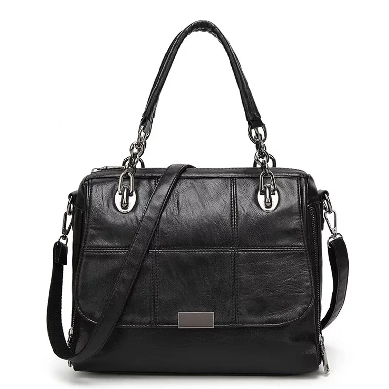 

Large Soft PU Leather Bag for Women Ladies Crossbody Handbags Female Shoulder Bags Girls Solid Simple Fashion Bags Sac A Main