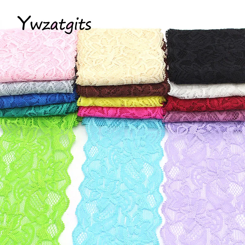 Ywzatgis 2y/5y Цветочная вышивка из кружевной ткани Отделка ленты для самостоятельного