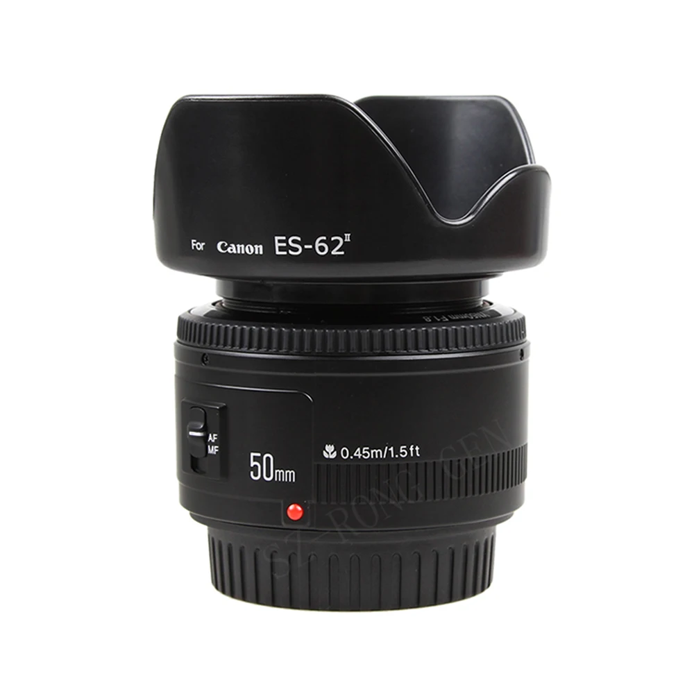 Аутентичный YN50mm объектив с фиксированным фокусом EF 50 мм F/1,8 AF/MF объектив с большой апертурой объектив с автофокусом+ 52MVUV+ бленда для Canon DSLR Camer