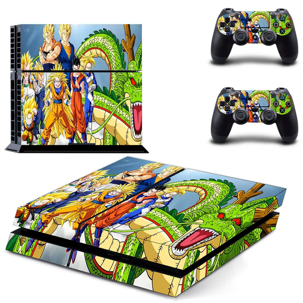 Аниме Dragon Ball Z Goku PS4 Кожа Наклейка для sony playstation 4 консоль и 2 контроллера кожи PS4 наклейка виниловый аксессуар