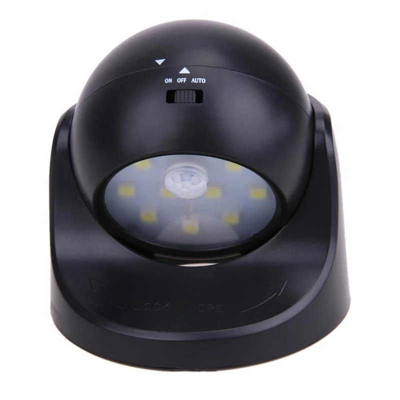 Operation Light Sensor Motion Sensor Night Light Rotation Portable Night Light Auto IR Infrared Luminary Lamp Children Kids Lamp LED 6