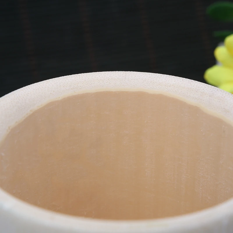 Традиционная ручная работа натурального твердого бамбука чашка для чая Саке кофе сок напиток#0622