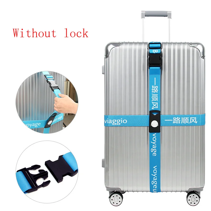 Багажный ремень лента для чемодана три цифры ремень с паролем багажные ремни крест ремень Регулируемый дорожный аксессуар чемодан веревка