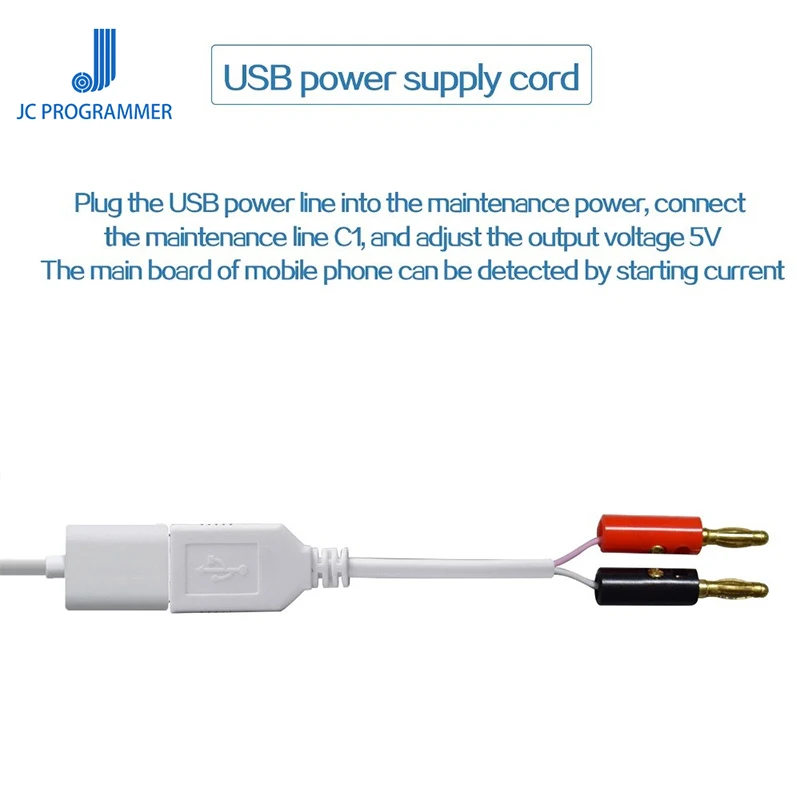 JC C1 Smart Repair Cable iPhone Current and Voltage Detector for iPhone 6 6s 7 8 8P X Motherboard Fault Charging Rooting Repair