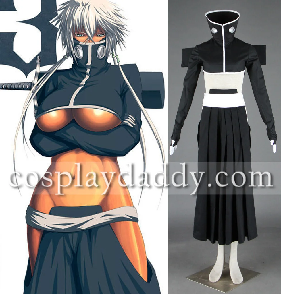 Bleach No.3 Espada Tier Halibel Cosplay Costume 1st Manga black Outfit