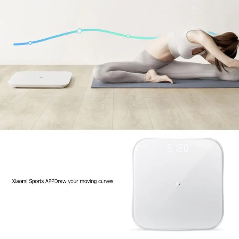  Xiaomi Digital Scale 2 Smart Home Bluetooth 5.0 Scale Scale Weighing MiFit APP Control Precision He - 33021488424