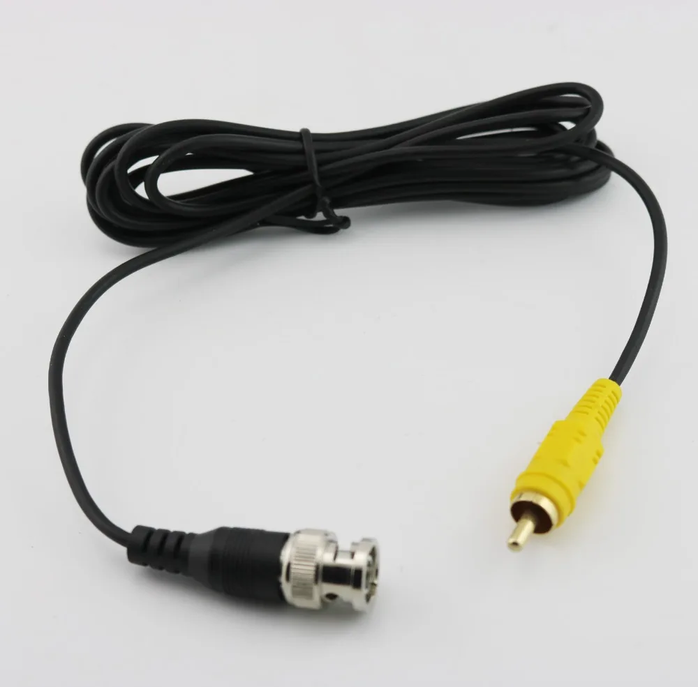  1pcs BNC Male to RCA Male Clip Coaxial M/M Video DC Power Cable Lead for CCTV Security Camera DVR W - 32909047415
