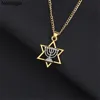 Collier avec étoile de David Menorah, bijoux religieux, pour femmes, hommes, hébreu, israël, lampe de foi, pendentif hanoukka ► Photo 1/5