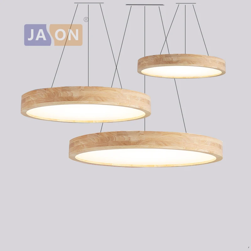  LED Modern Wood Iron Acryl 2 In 1 Round 6cm Thin LED Lamp.LED Light Pendant Lights.Pendant Lamp.Pen - 32969150086