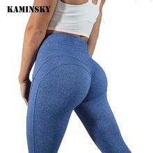 Kaminsky, женская спортивная одежда, для отдыха, бодибилдинг, с рюшами, леггинсы для фитнеса, спортивная одежда, джеггинсы, пуш-ап, высокая талия, леггинсы