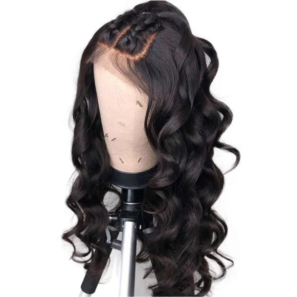 Eseewigs 13x6 человеческие волосы на кружеве парики для черных женщин свободная волна бразильские 13x4 парики с волосами младенца глубокая часть