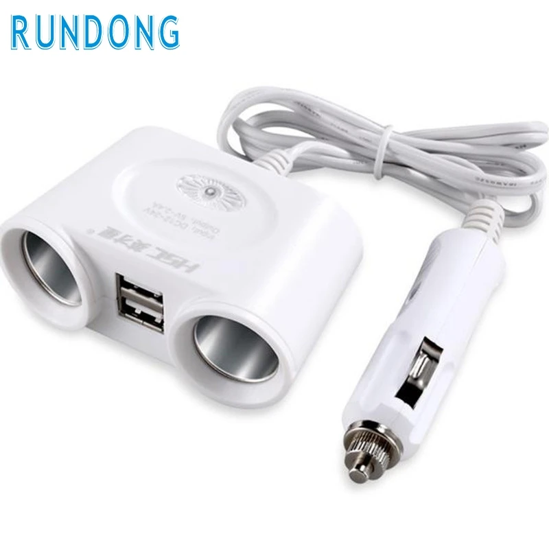 2017 tiptop новый двойной разъем 2 Way USB Порты и разъёмы автомобиля Зарядное устройство