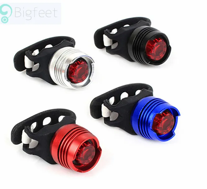 Discount LED Waterproof Bike Bicycle Cycling Front Rear Tail Helmet Red Flash Lights Safety Warning Lamp Cycling Safety Caution Light T41 2