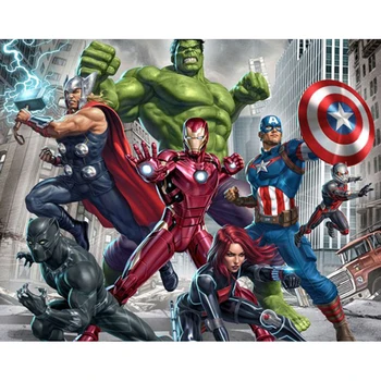 

Full Square/Round Drill 5D DIY Diamond Painting "Cartoon man Super hero" 3D Full Embroidery Cross Stitch 5D Home Decor Gif