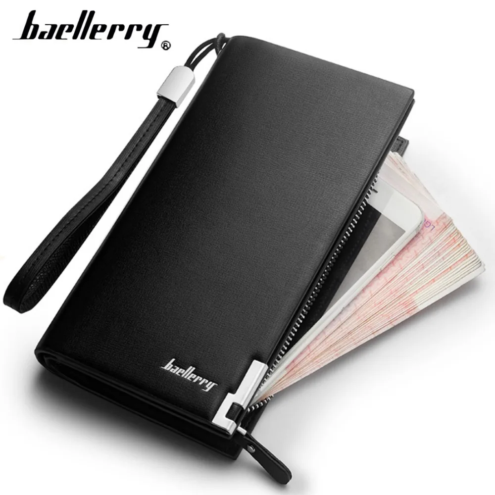 Baellerry font b Men b font font b Wallets b font Classic Long Style Card Holder