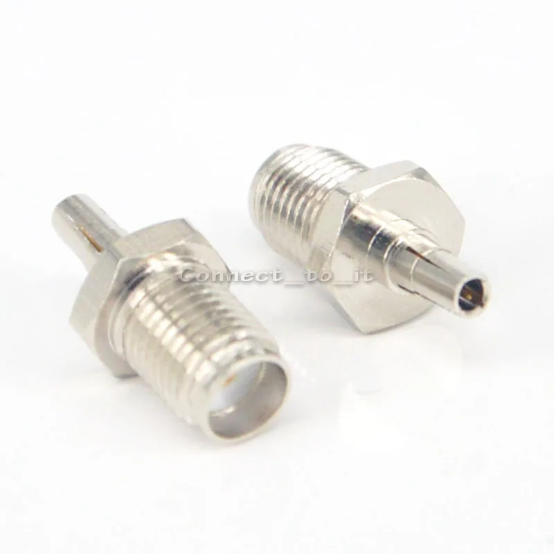 

2 Pieces CRC9 Adapter SMA Female to CRC9 Male Connector Adapter Nickelplated Straight