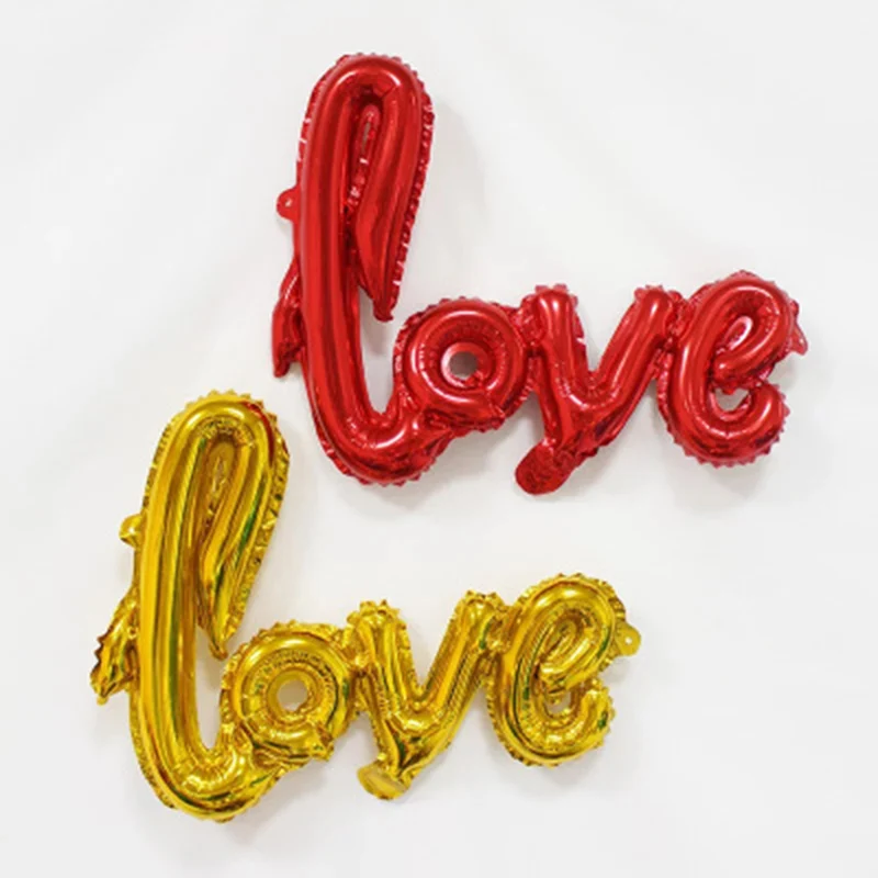 50 шт Ligatures мини воздушные шары из фольги с надписью любовь globos Свадебные
