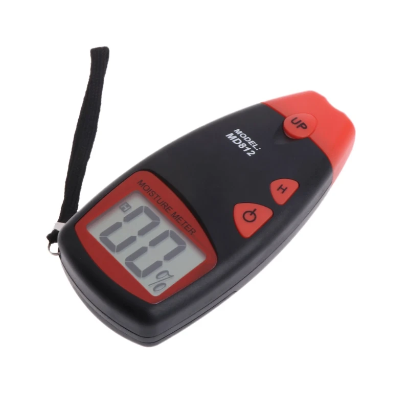 Beste MD812 Digitale Hout Vochtmeter LCD 2 pin Vochtigheid Tester Timber Vochtige Detector