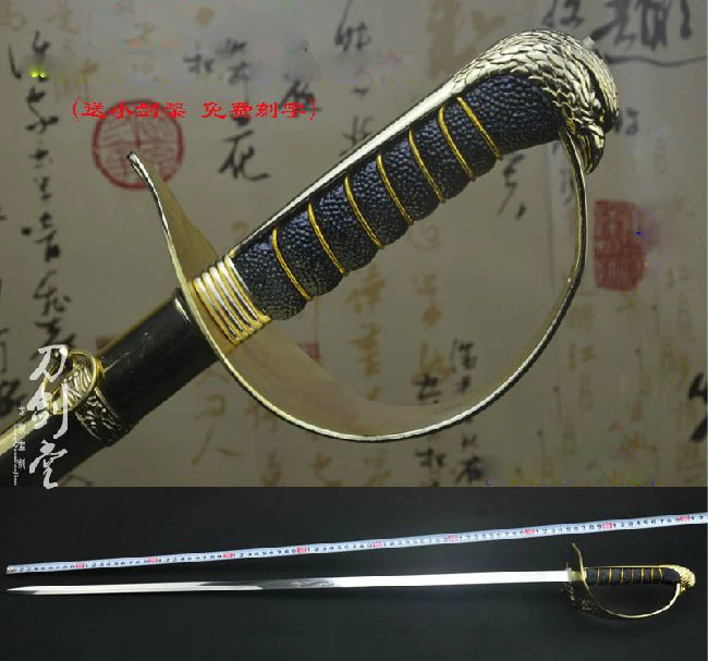 S0082 GOLD UK GREAT BRITAIN ROYAL AIR FORCE RAF OFFICERS DRESS EAGLE SWORD 38.3"
