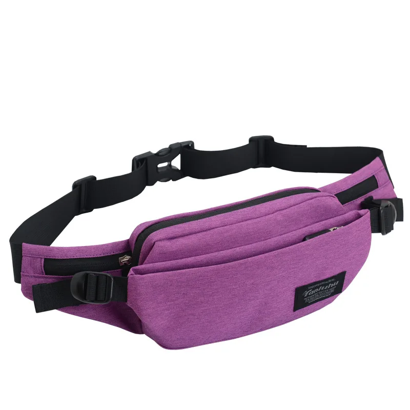 Брендовая Водонепроницаемая нейлоновая поясная сумка Cizicoco, новинка, мужская повседневная поясная сумка на плечо, Женская поясная сумка, сумка для денег, телефона, бум, набедренная сумка - Цвет: Purple