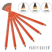 12 шт./лот вечерние queen Высокое качество карандаш для бровей Макияж водонепроницаемый натуральный Профессиональный 3 цвета бровей