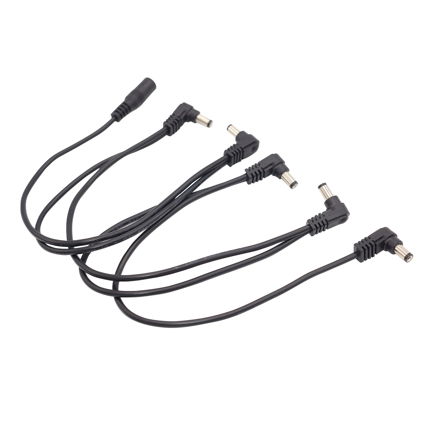 5 Way Guitar Effect Pedal Daisy Chain Cable 9V DC 1A 1 to 5 Power