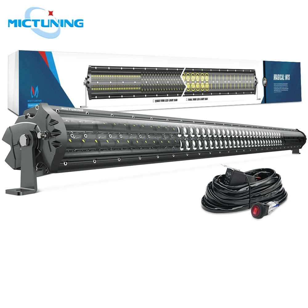 

MICTUNING M1s 52'' Super Bright Straight Auto Offroad LED Driving Work Light Bar 29100LM Combo Beam w/ Waterproof Wiring Harness